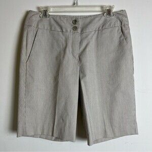 Sandro Striped High Rise Shorts with Pockets Size 10